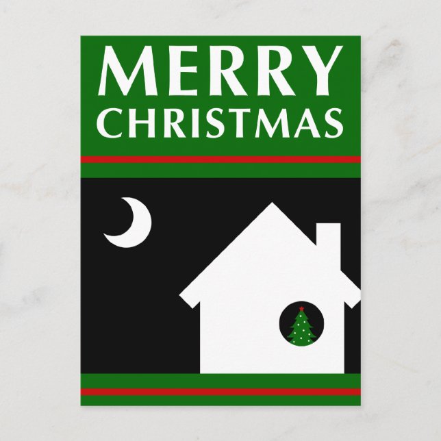 hemos movido alegre invitación de navidad (Anverso)