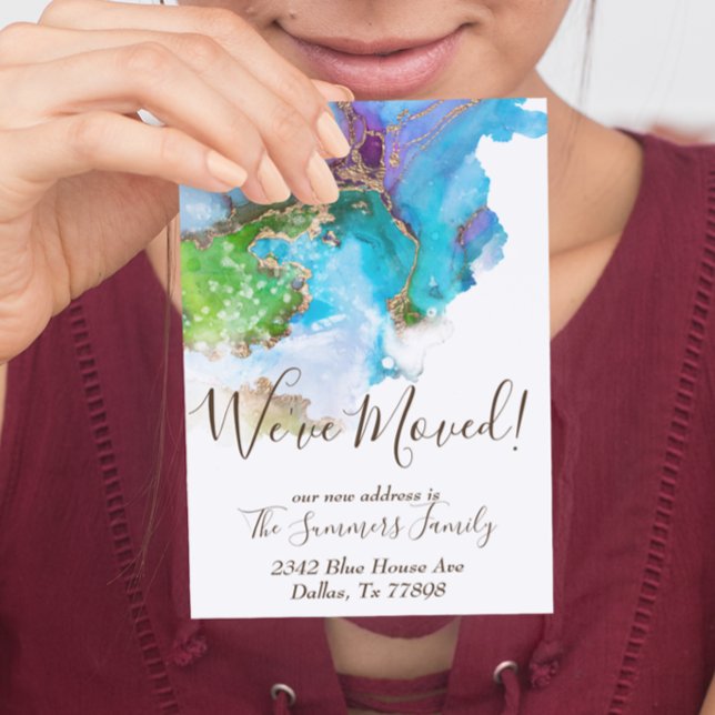 Hemos movido Invitación Gold Watercolor (Subido por el creador)