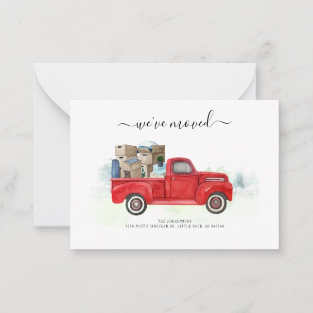 Hemos movido la escritura moderna Invitación de mo (Anverso)