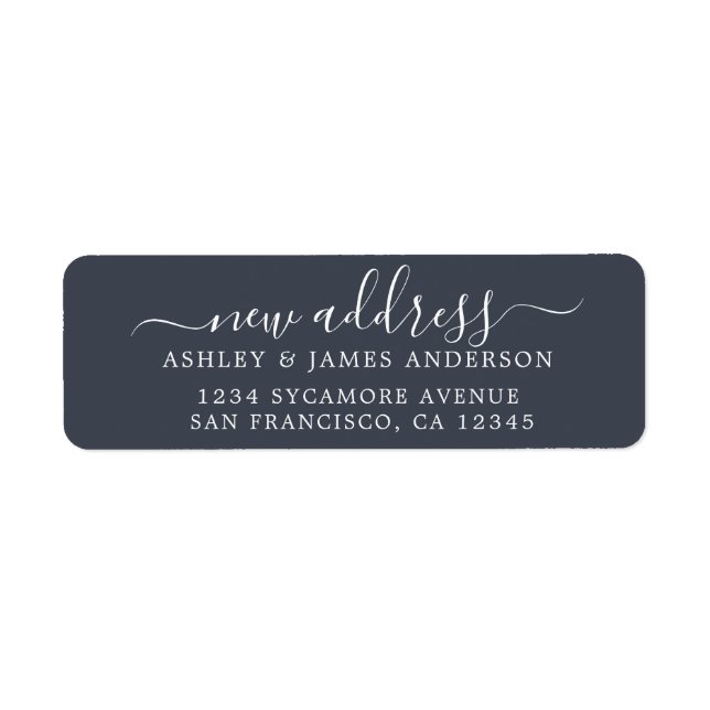 Hemos movido la etiqueta de dirección nueva azul o (Frente)