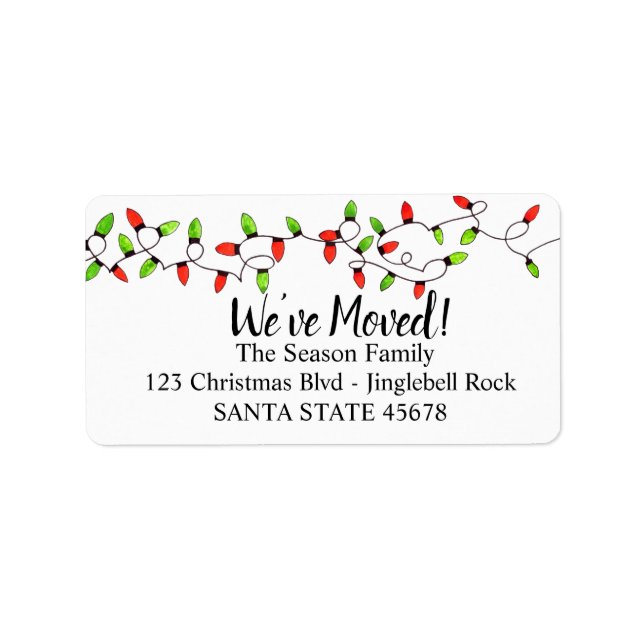 Hemos movido la etiqueta de las luces del árbol de (Frente)