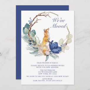 Hemos movido la flor cute Woodland Fox Watercolor