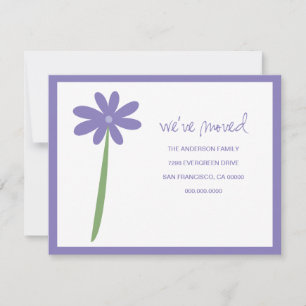 Hemos movido la Invitación de las flores (púrpura)