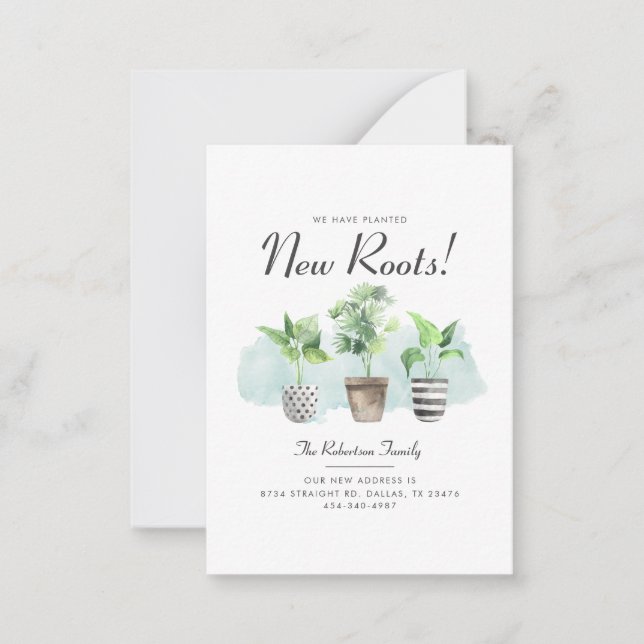 Hemos movido la Invitación de las plantas de raíce (Anverso)