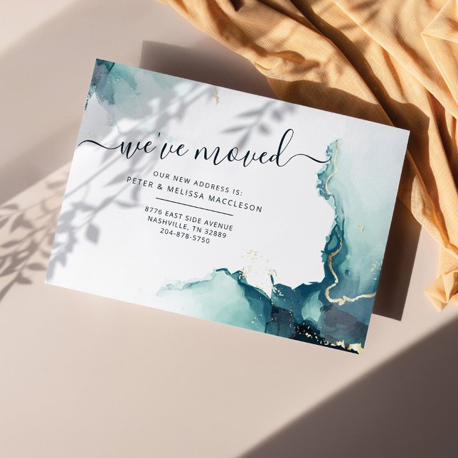 Hemos movido la Invitación de movimiento de direcc (We've Moved Change of Address Announcement Card)