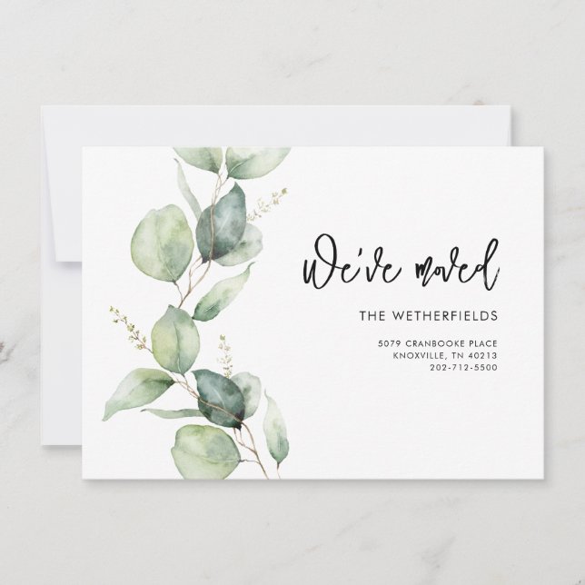 Hemos movido la Invitación de movimiento de eucali (Anverso)