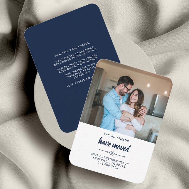 Hemos movido la Invitación de movimiento de fotos (Modern Change of Address Photo Moving Announcement)