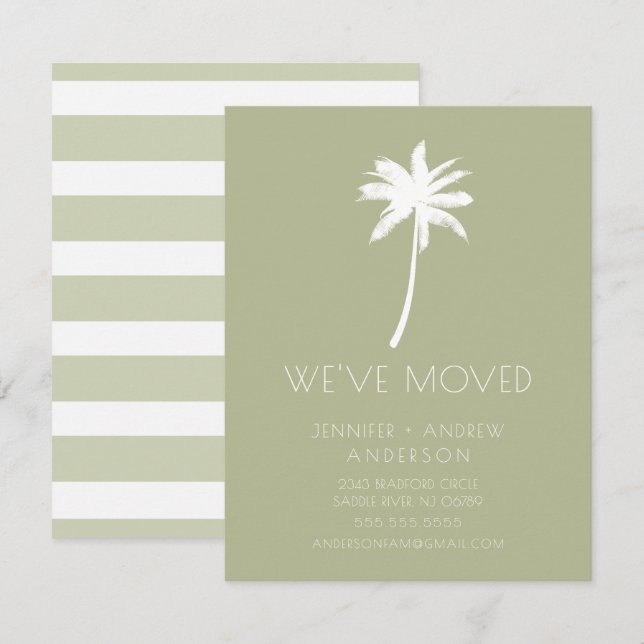 Hemos movido la Invitación de movimiento de palmer (Anverso / Reverso)