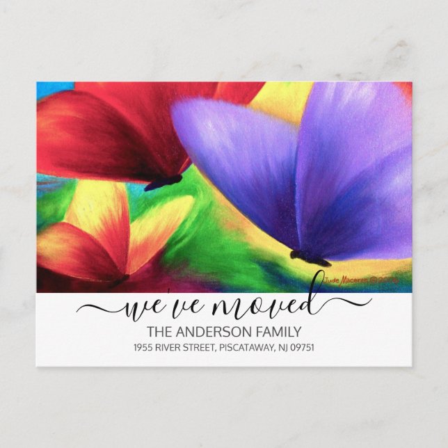 Hemos movido la mariposa de la Invitación de movim (Anverso)