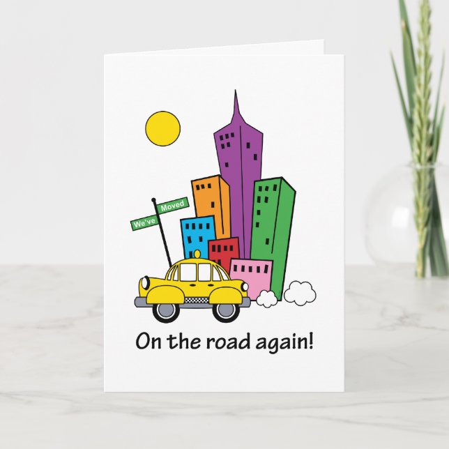 Hemos movido la tarjeta del paisaje urbano - (Anverso)
