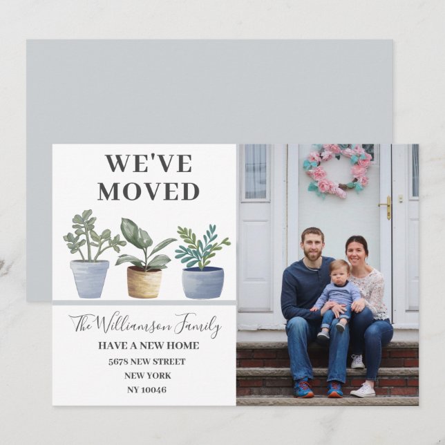 Hemos movido plantas potentadas con Invitación azu (Anverso / Reverso)