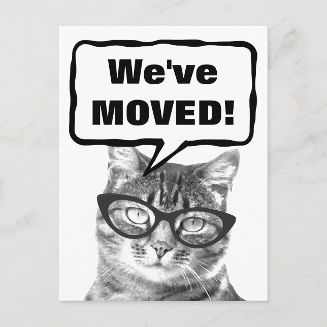 Hemos movido postales con gatitos graciosos (Anverso)
