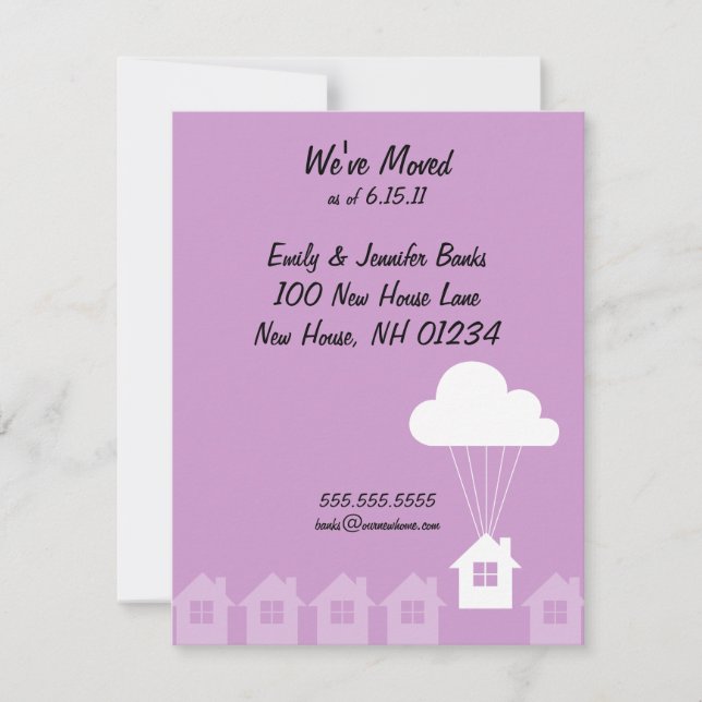 Hemos movido tarjetas de Invitación (Anverso)