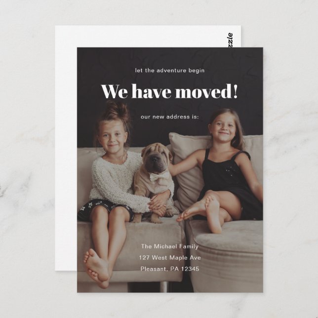 Hemos Mudado La Nueva Invitación Fotográfica De Di (Anverso / Reverso)