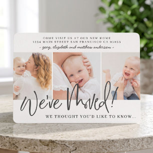 Hemos mudado la nueva tarjeta de Invitación reside