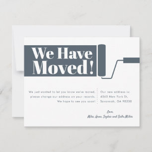 Hemos Mudado La Tarjeta De Invitación En Movimient