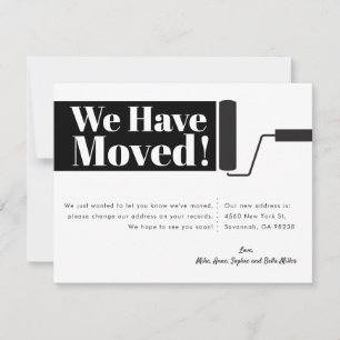 Hemos Mudado La Tarjeta De Invitación En Movimient