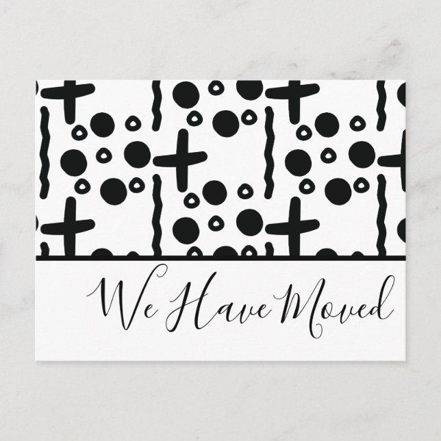 Hemos mudado la tarjeta de publicación tribal de r (Anverso)