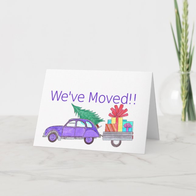 Hemos trasladado la tarjeta de Navidades de coches (Anverso)