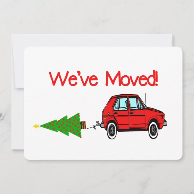 Hemos trasladado la tarjeta de Navidades de coches (Anverso)
