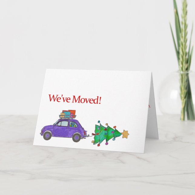 Hemos trasladado la tarjeta de Navidades de coches (Anverso)