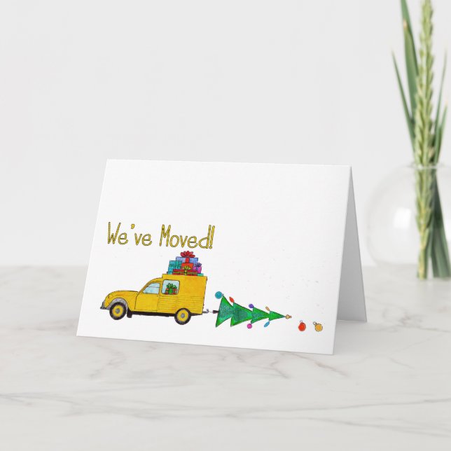 Hemos trasladado la tarjeta de Navidades de coches (Anverso)