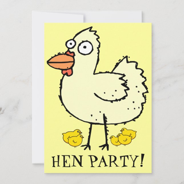 ¡Hen Fiesta! Invitación a la Bachelette de Pollos  (Anverso)