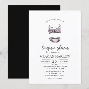 Hen Fiesta Lingerie Bachelorette Party Invitación