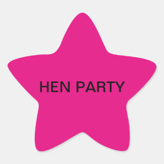 Hen Fiesta, Pegatinas Estrella Rosa
