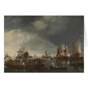 Hendrick Dubbels - Puerto con veleros