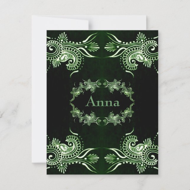 Henna Green Mehndi Bollywood (Anverso)