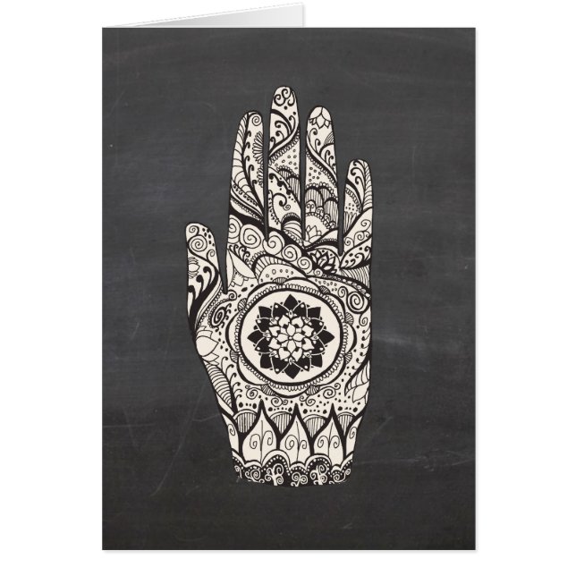 Henna Hand Tattoo Con Flor Lotus (Frente)