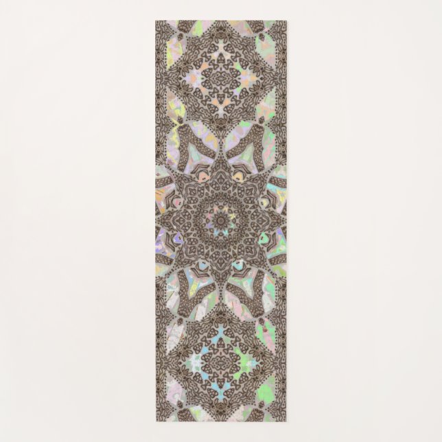 Henna Phoenix Original Art Mandala Yoga Mat (Anverso)