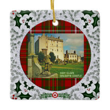 Heno Clan Tartans Castles Ornamento cerámico
