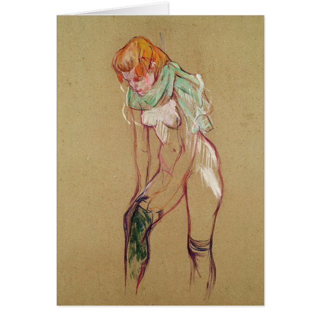 Henri de Toulouse-Lautrec | Mujer sacando su S (Frente)