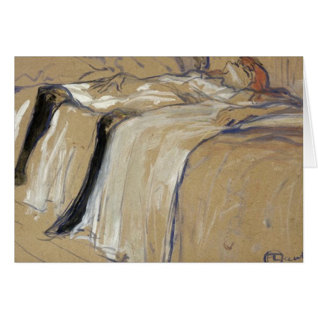 Henri de Toulouse-Lautrec | Mujer tendida en su es (Anverso (Horizontal))