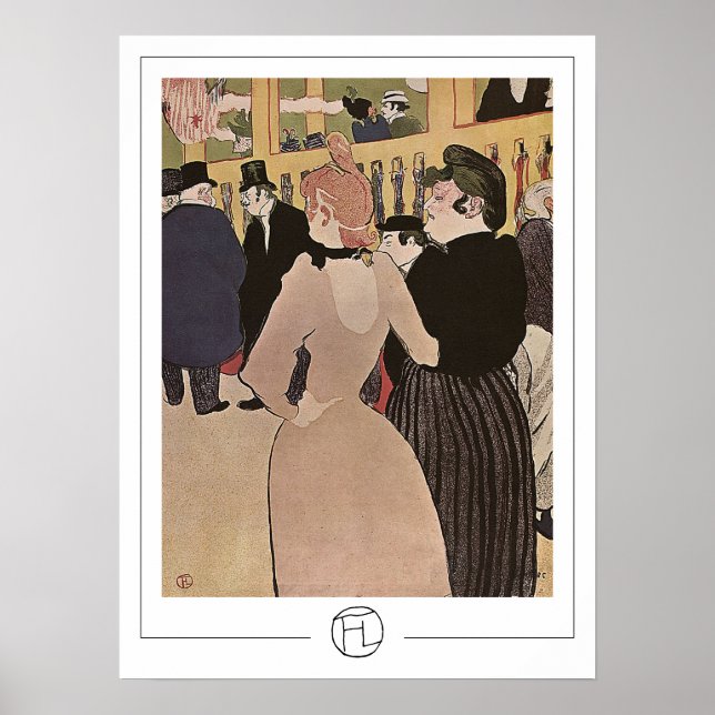 Henri de Toulouse-Lautrec Zedign Poster de Arte #9 (Frente)