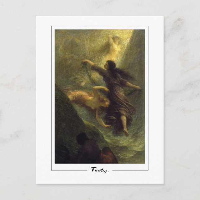 Henri Fantin-Latour #389 - postal Bella Artes (Anverso)