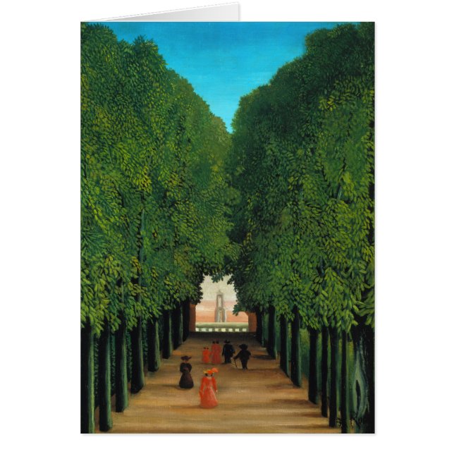 Henri Rousseau, Avenida en el Parque de Saint Clou (Frente)