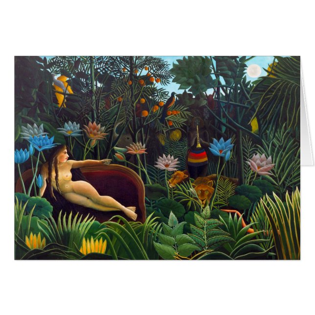 Henri Rousseau La tarjeta de felicitación CC1144 D (Anverso (Horizontal))