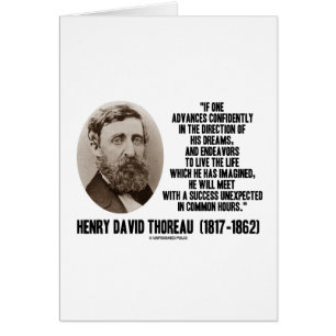 Henry David Thoreau Advance Confidentemente Dreams