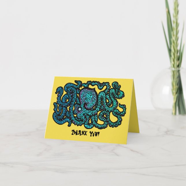 Henry el feliz pulpo gracias a las tarjetas (Anverso)