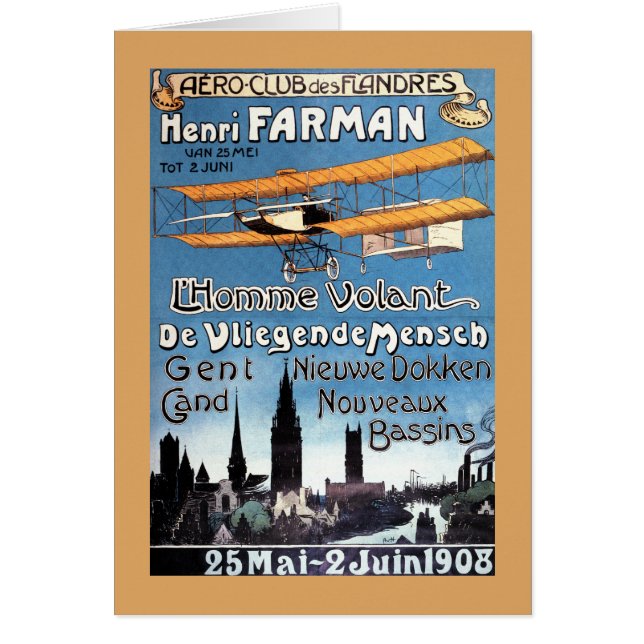 Henry Farman vuela Poster de promoción de hombre v (Frente)