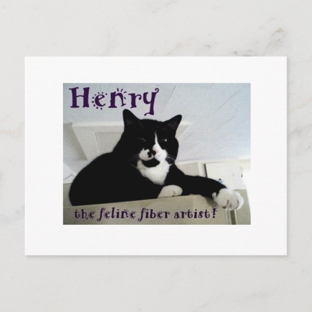 Henry, la tarjeta de correo de un artista de fibra (Anverso)