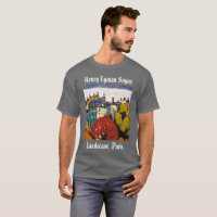 Henry Lyman Sayen pintando paisaje camiseta de Par