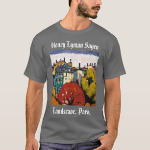 Henry Lyman Sayen pintando paisaje camiseta de Par