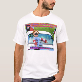 Henry y la camiseta del dibujo animado de la CAJA