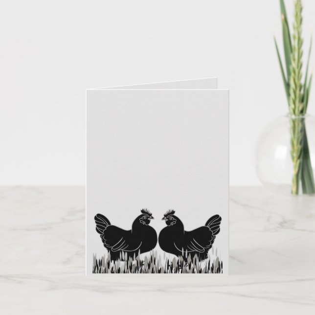 Hens~Tarjeta postal de Silhouette (Anverso)