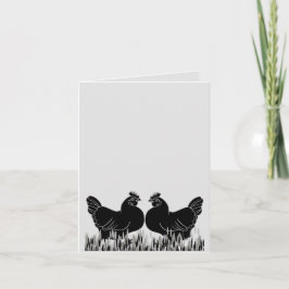 Hens~Tarjeta postal de Silhouette