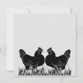 Hens~Tarjeta postal de Silhouette